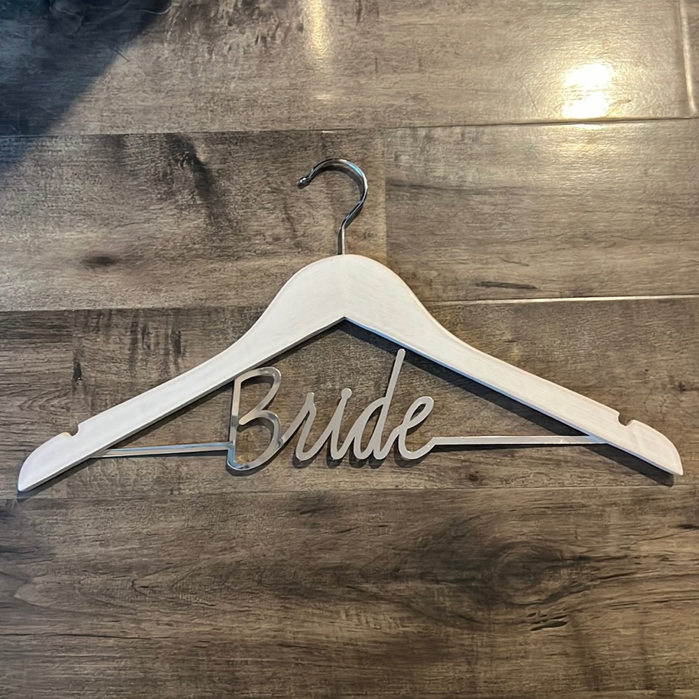 BRIDE wedding dress hanger